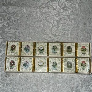 Vintage Laray English Floral Scented Soap Set 2x6